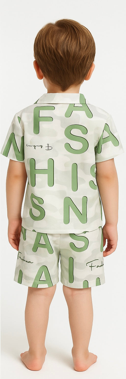 COMBO OF 2 KIDS SHORTS DRESS (PRINTED)