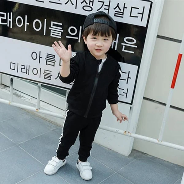 COMBO OF 2 MULTICOLOR KIDS WINTER DRESS BLACK AND GREY