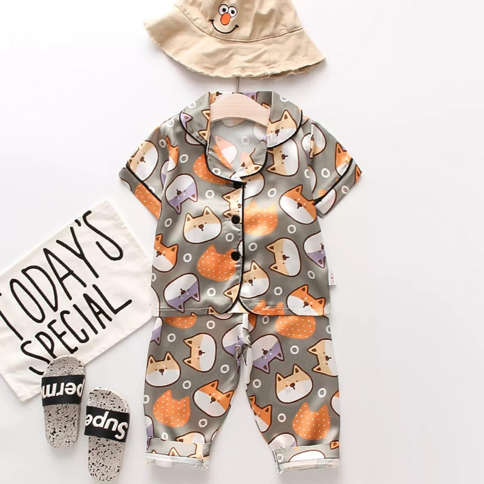 2 NIGHT SUITS COMBO FOR BOYS AND GIRLS (Printed Multi)