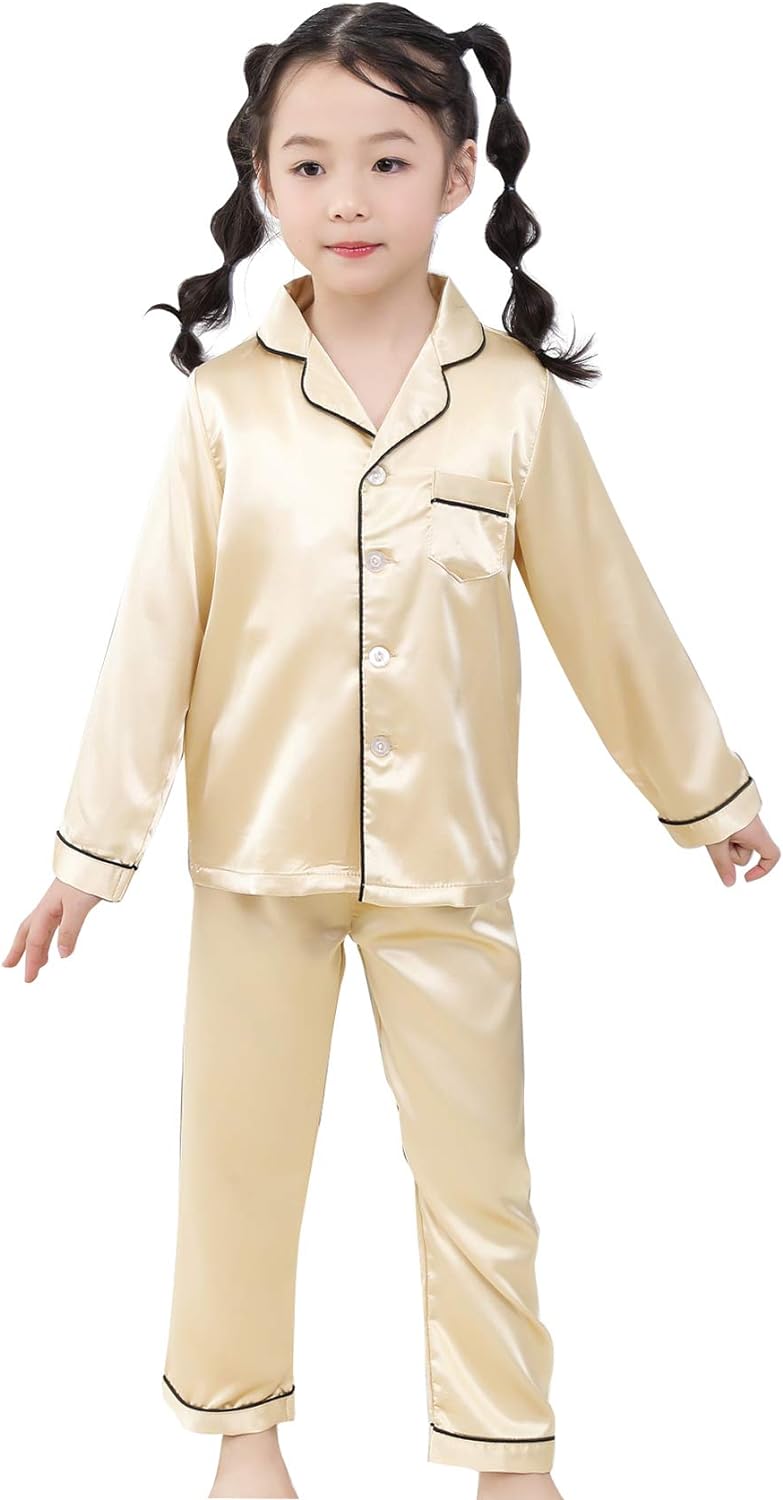 Gold Co-ord night suit for boys and girls