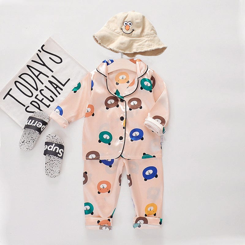 2 NIGHT SUITS COMBO FOR BOYS AND GIRLS (Sky Blue Peach)