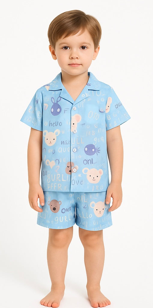 COMBO OF 2 KIDS SHORTS DRESS (PRINTED)