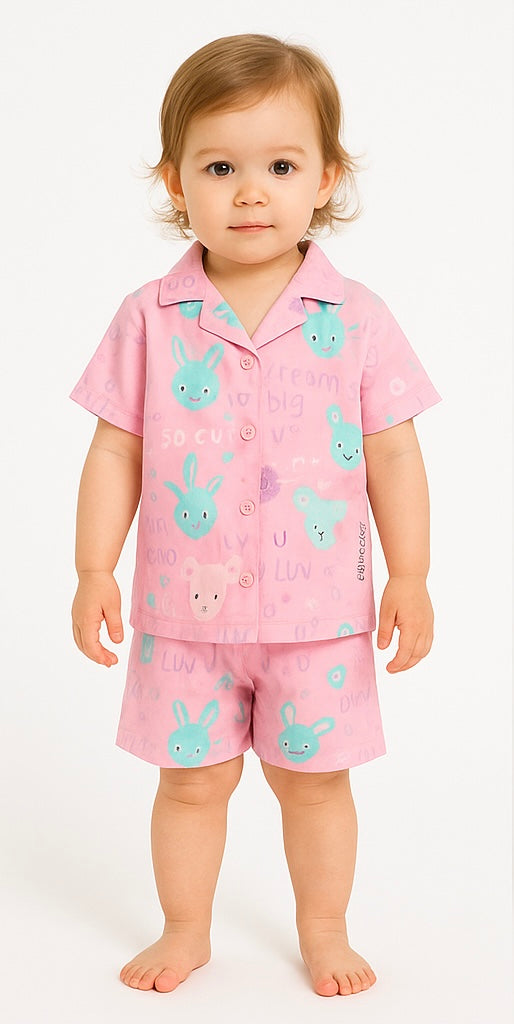 COMBO OF 2 KIDS SHORTS DRESS (PRINTED)