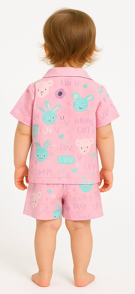 COMBO OF 2 KIDS SHORTS DRESS (PRINTED)