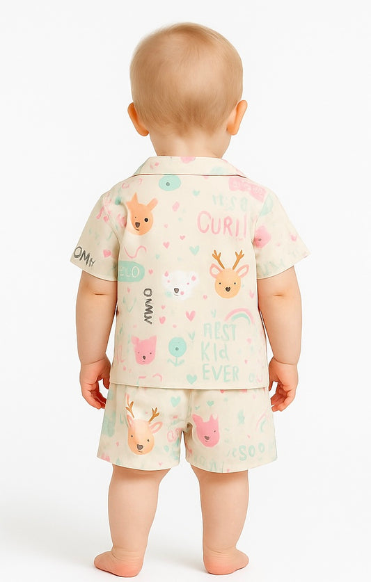 COMBO OF 2 KIDS SHORTS DRESS (PRINTED)