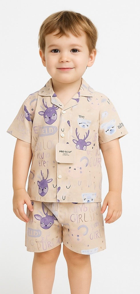 COMBO OF 2 KIDS SHORTS DRESS (PRINTED)