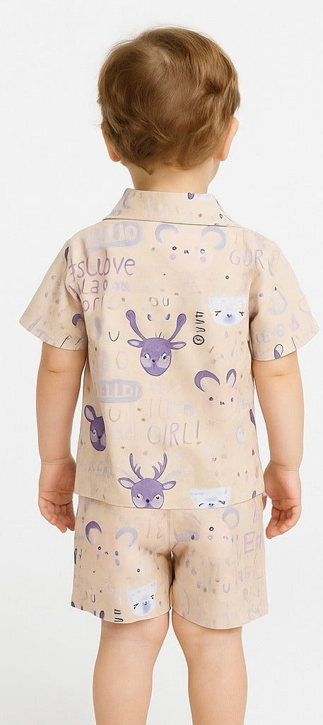 COMBO OF 2 KIDS SHORTS DRESS (PRINTED)
