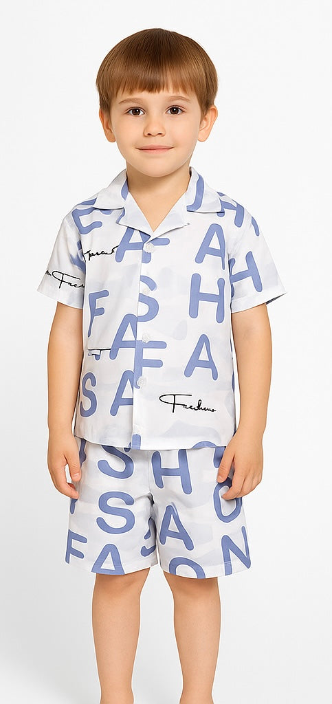 COMBO OF 2 KIDS SHORTS DRESS (PRINTED)