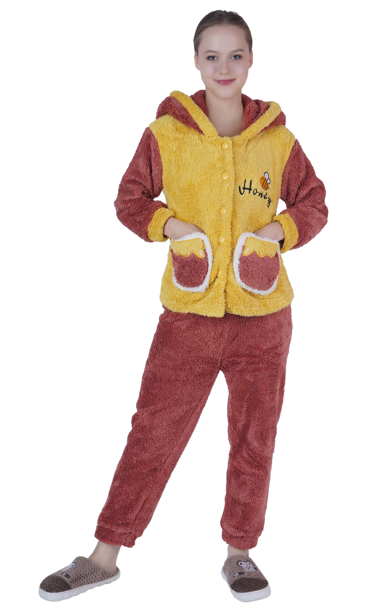 Imported Winter Nightsuite Heavy Stuff Dress for Girls