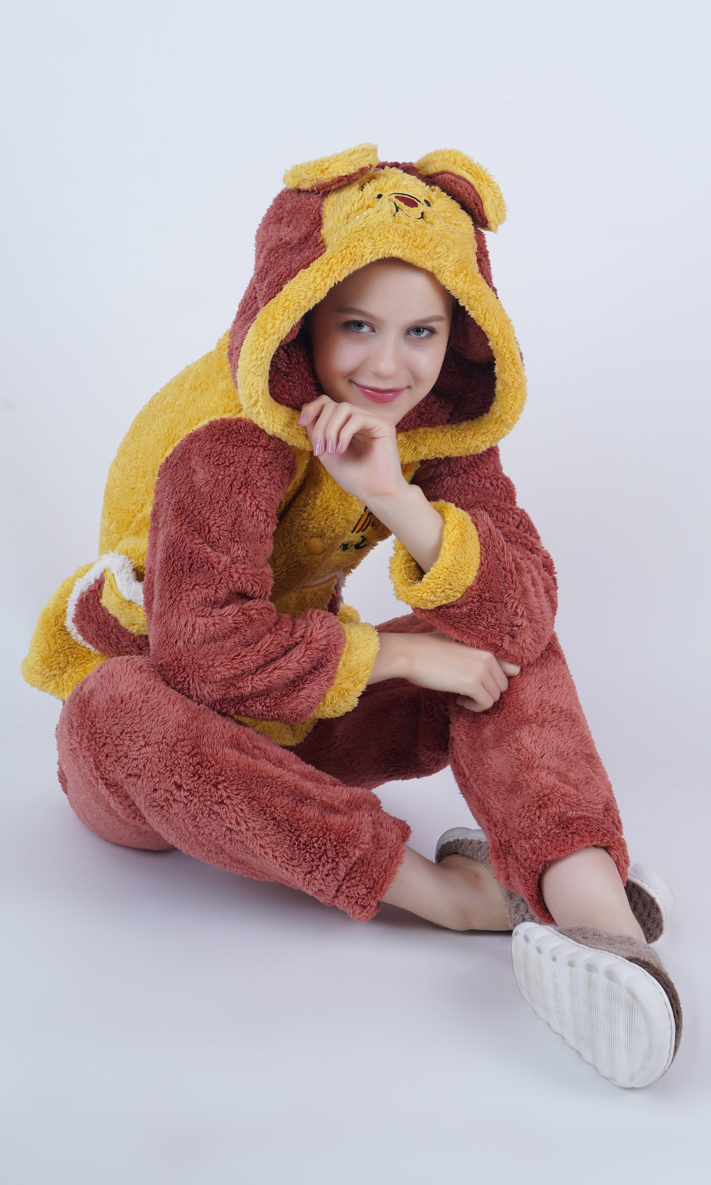 Imported Winter Nightsuite Heavy Stuff Dress for Girls