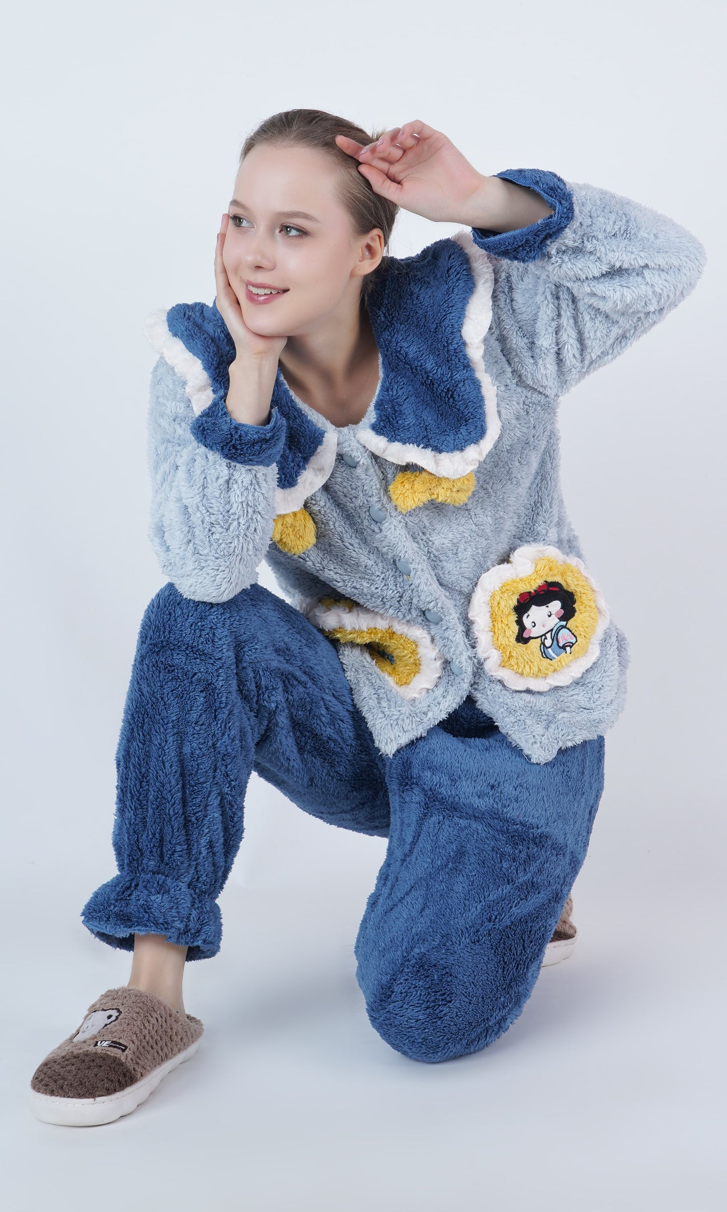 Imported Winter Nightsuite Heavy Stuff Dress for Girls