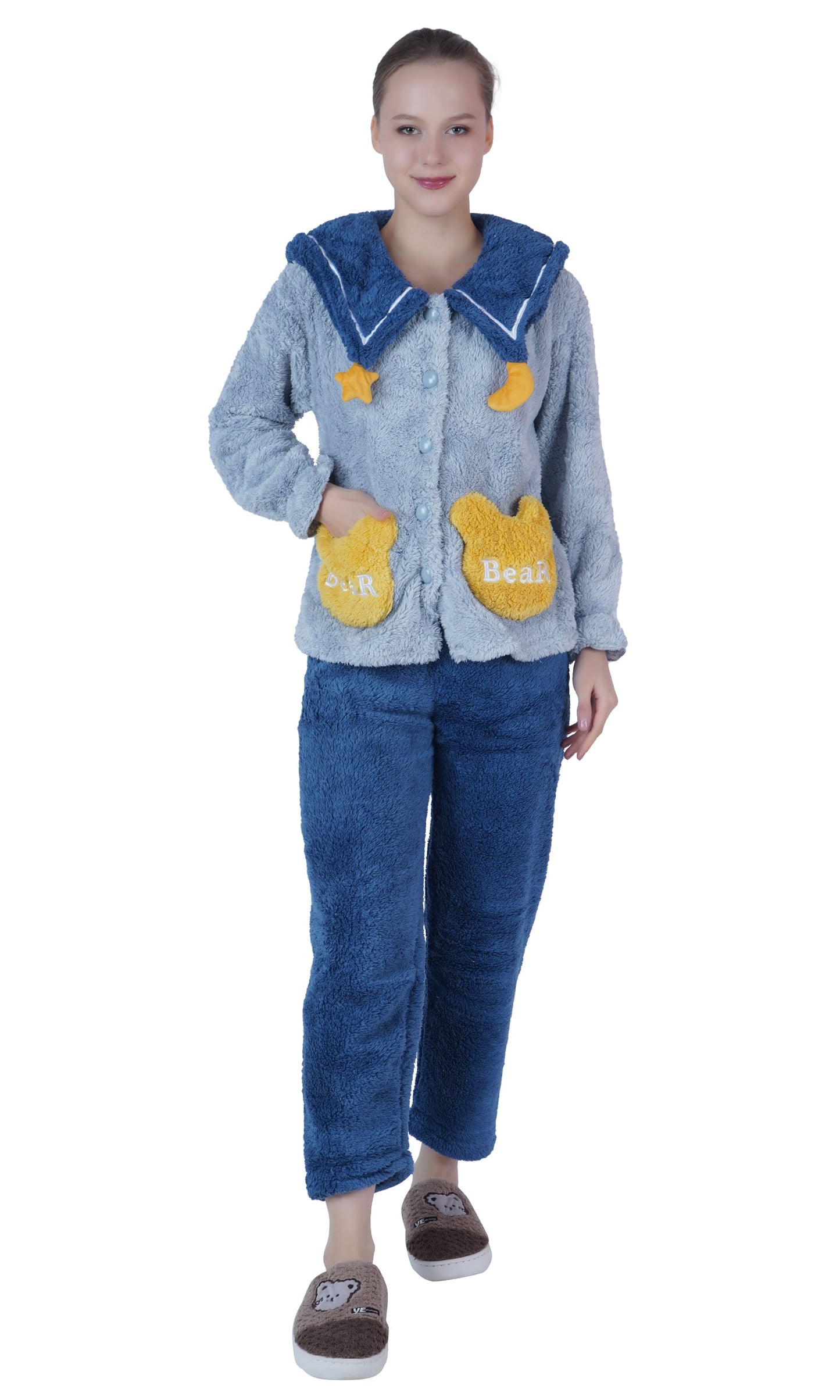 Imported Winter Nightsuite Heavy Stuff Dress for Girls