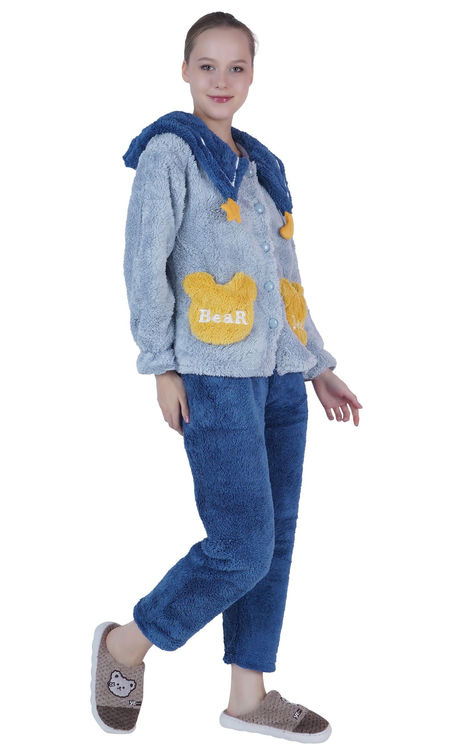 Imported Winter Nightsuite Heavy Stuff Dress for Girls