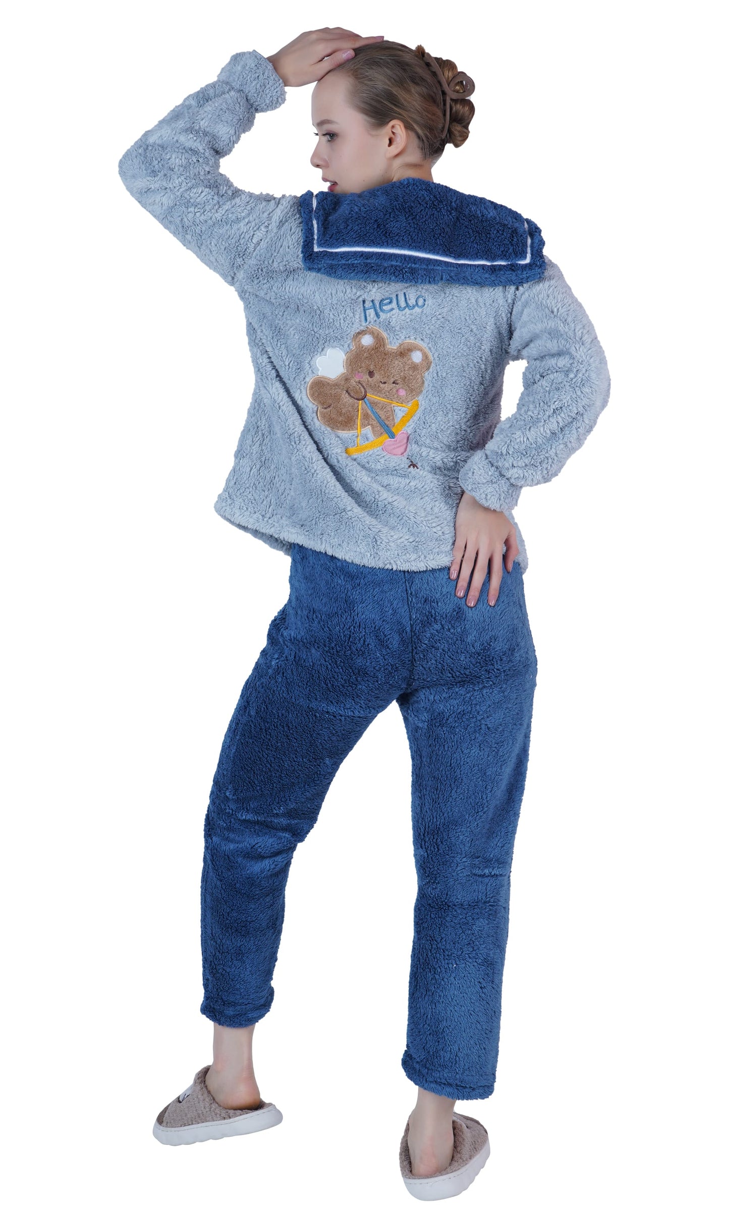Imported Winter Nightsuite Heavy Stuff Dress for Girls