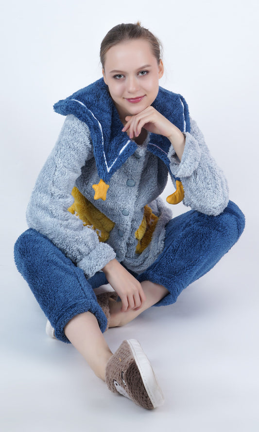 Imported Winter Nightsuite Heavy Stuff Dress for Girls