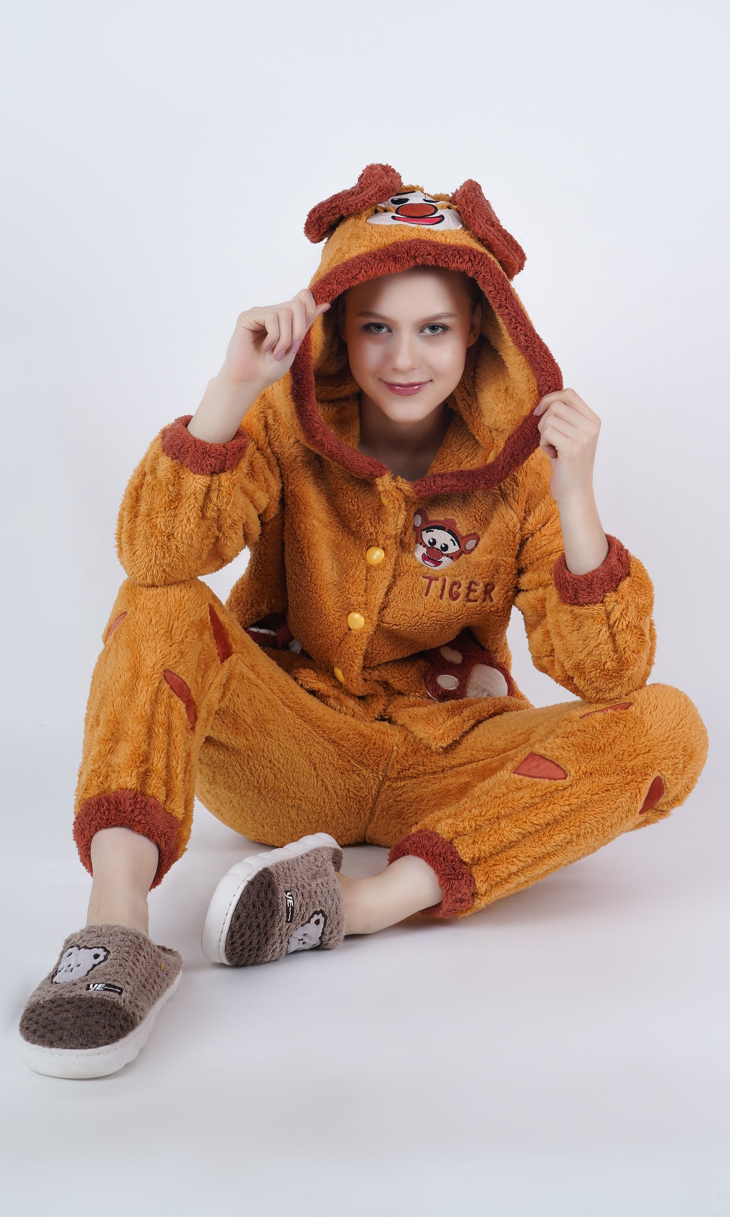Imported Winter Nightsuite Heavy Stuff Dress for Girls