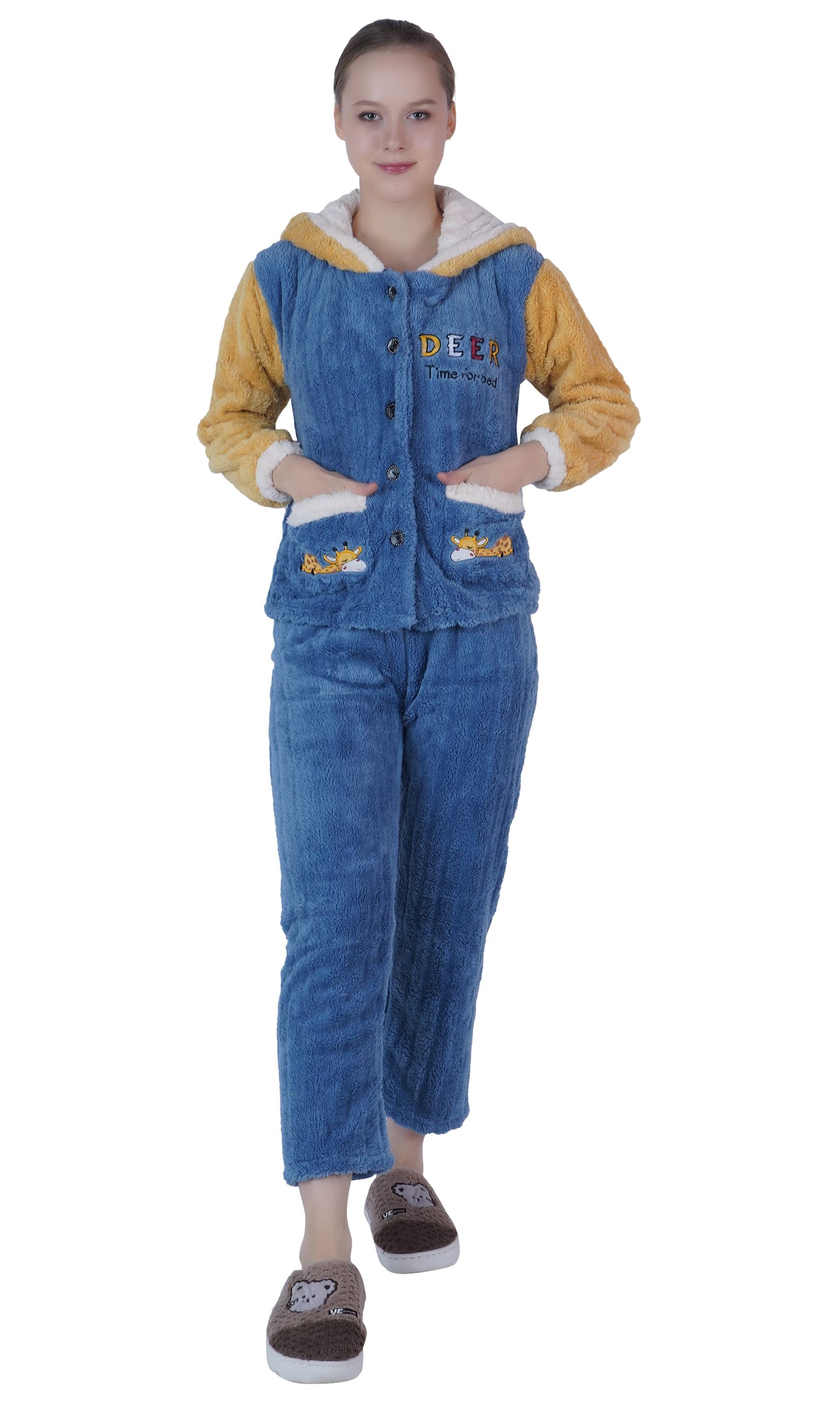 Imported Winter Nightsuite Heavy Stuff Dress for Girls