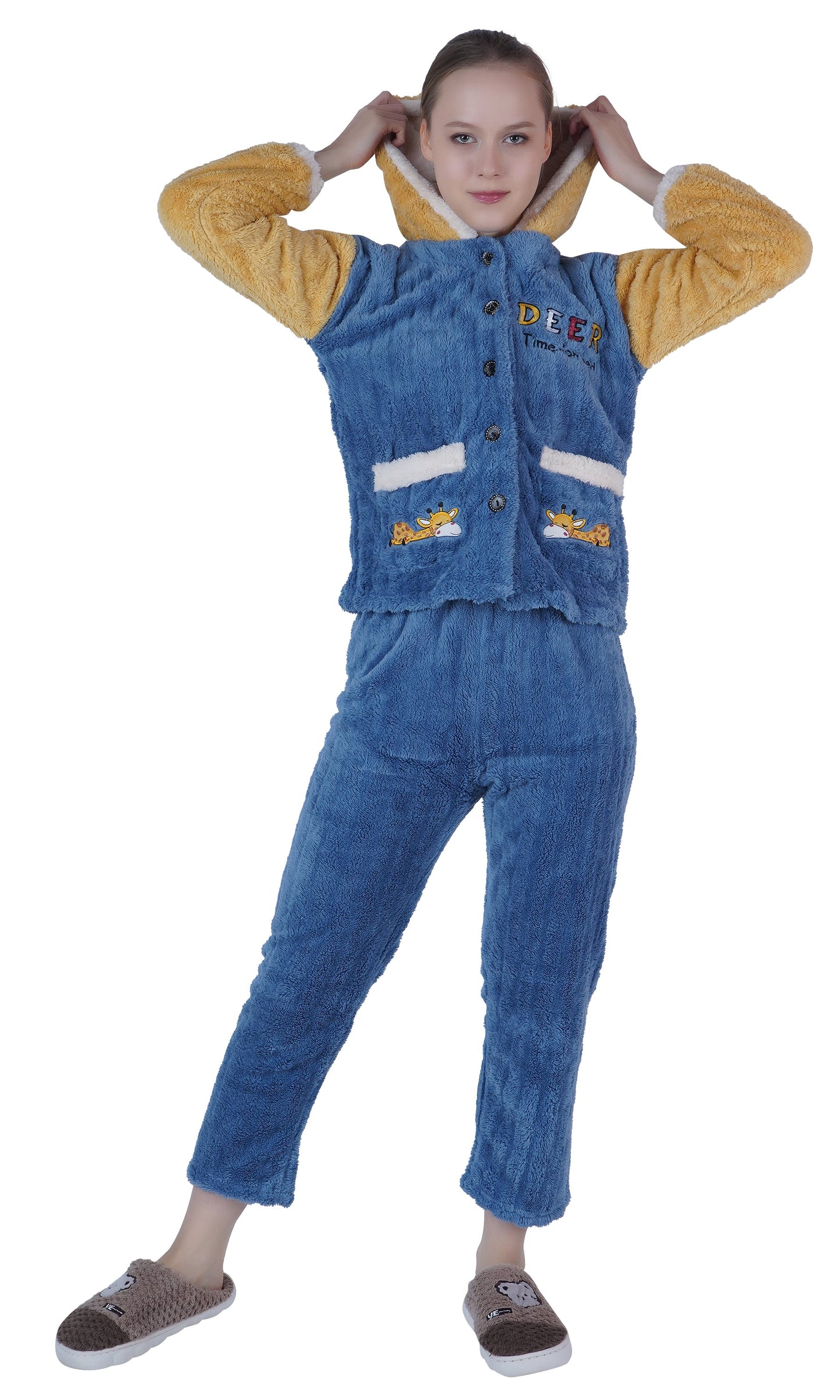 Imported Winter Nightsuite Heavy Stuff Dress for Girls