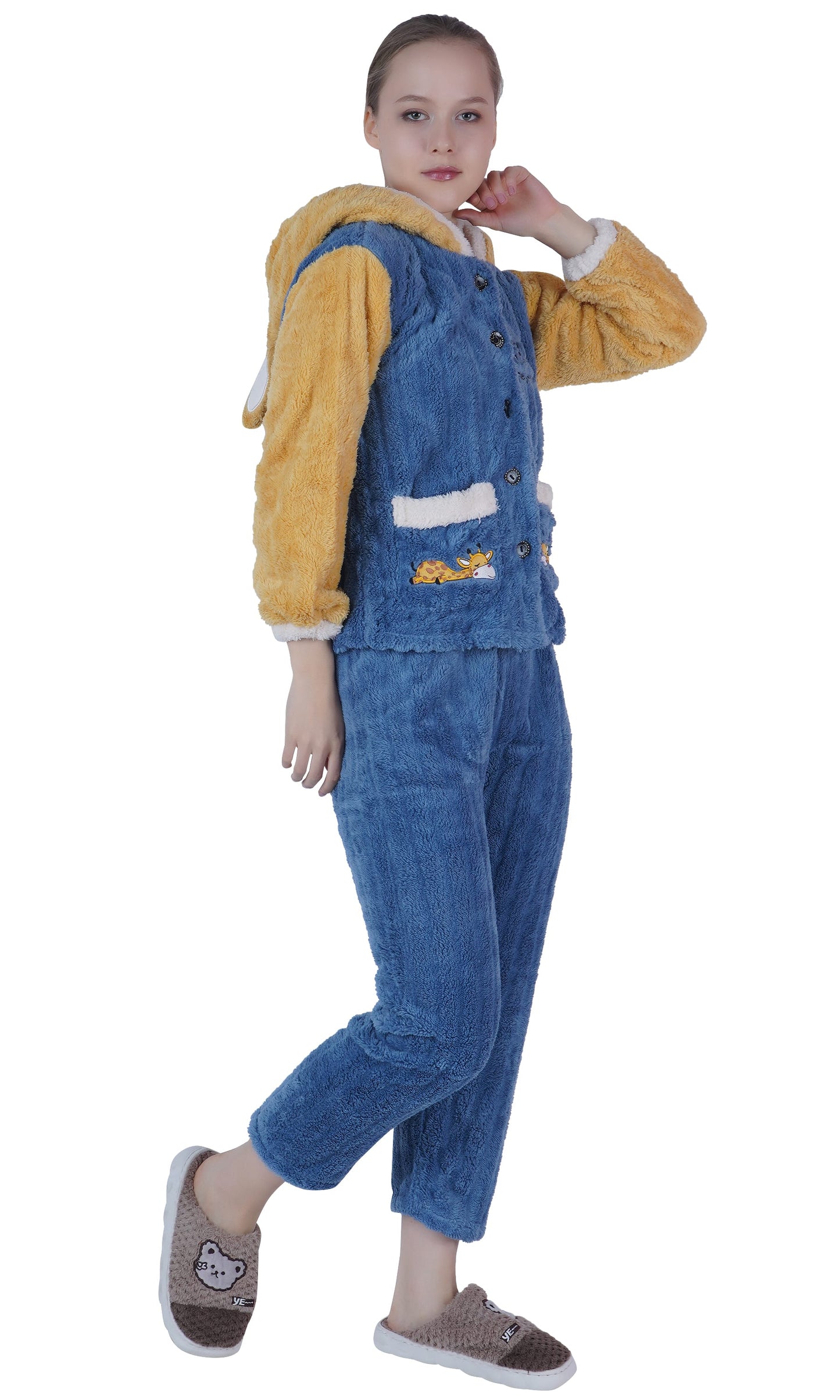 Imported Winter Nightsuite Heavy Stuff Dress for Girls