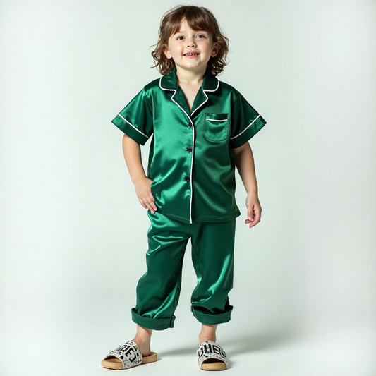 3 NIGHT SUITS COMBO FOR BOYS AND GIRLS (GREEN WHITE LIGHT BLUE)