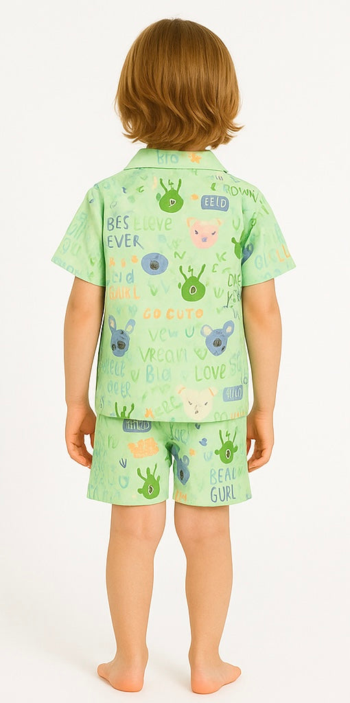 COMBO OF 2 KIDS SHORTS DRESS (PRINTED)