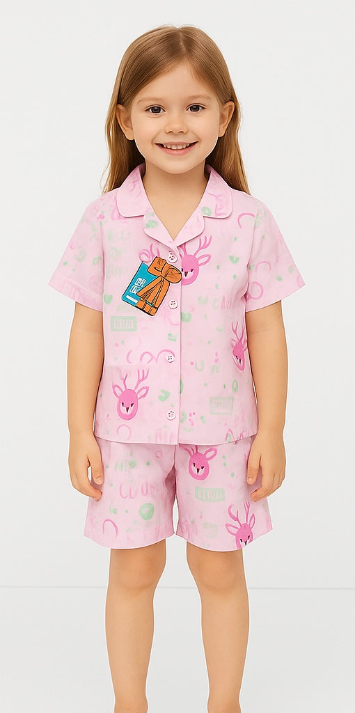COMBO OF 2 KIDS SHORTS DRESS (PRINTED)