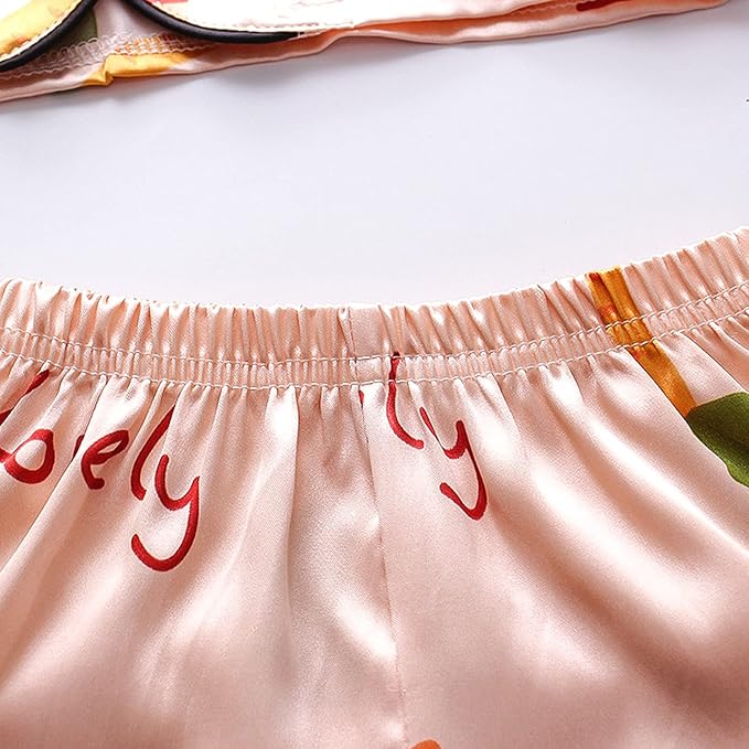 Printed Satin Co-ord Set for Boys and Girls