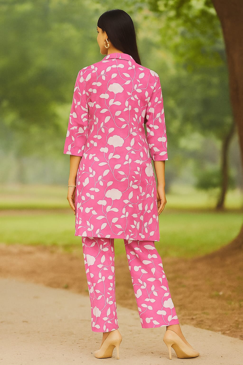 BEAUTIFUL PINK FLORAL DRESS