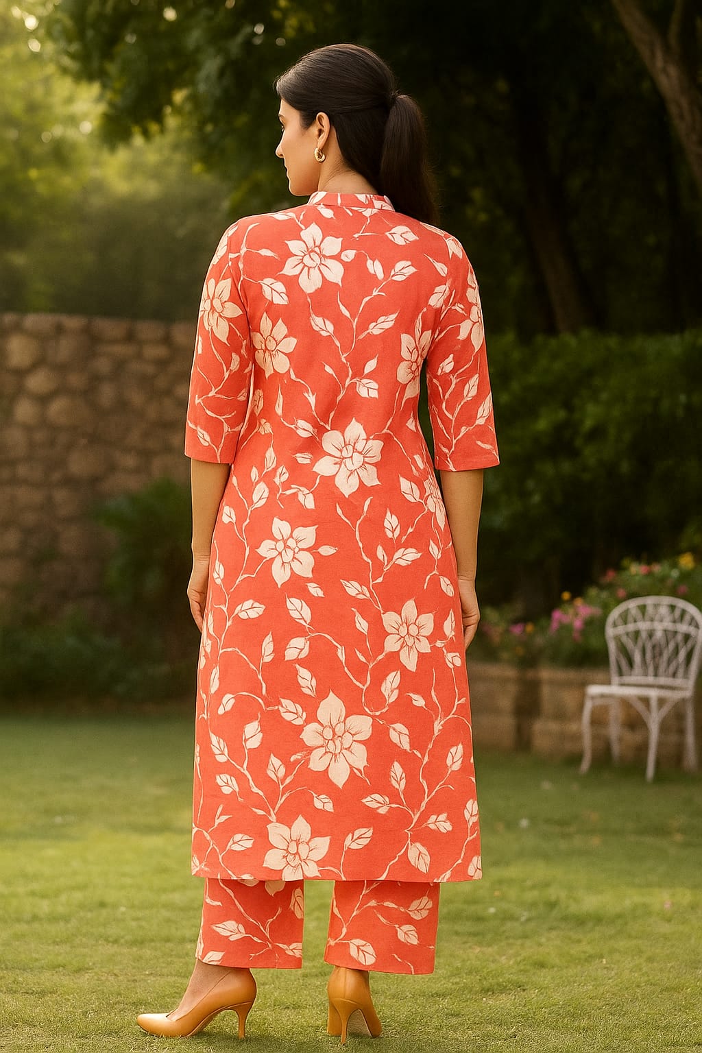 BEAUTIFUL RED FLORAL DRESS