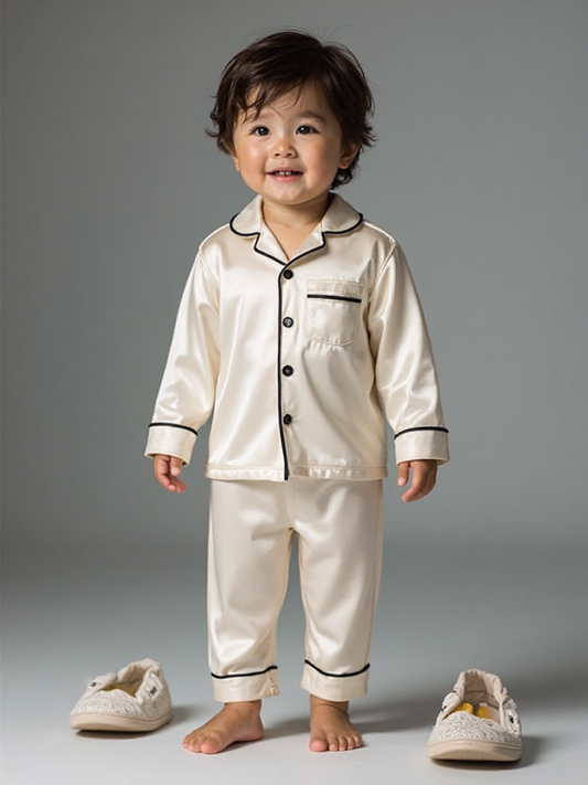 2 NIGHT SUITS COMBO FOR BOYS AND GIRLS (White and Blue)