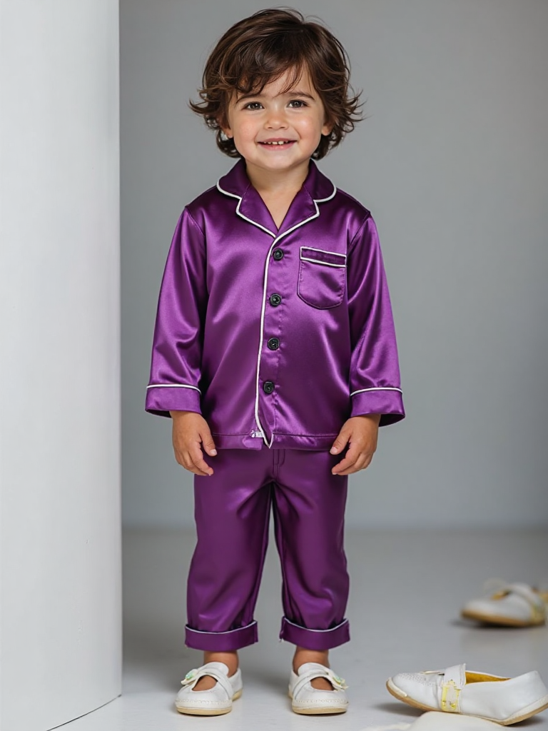 3 NIGHT SUITS COMBO FOR BOYS AND GIRLS (Green Violet Sky blue)