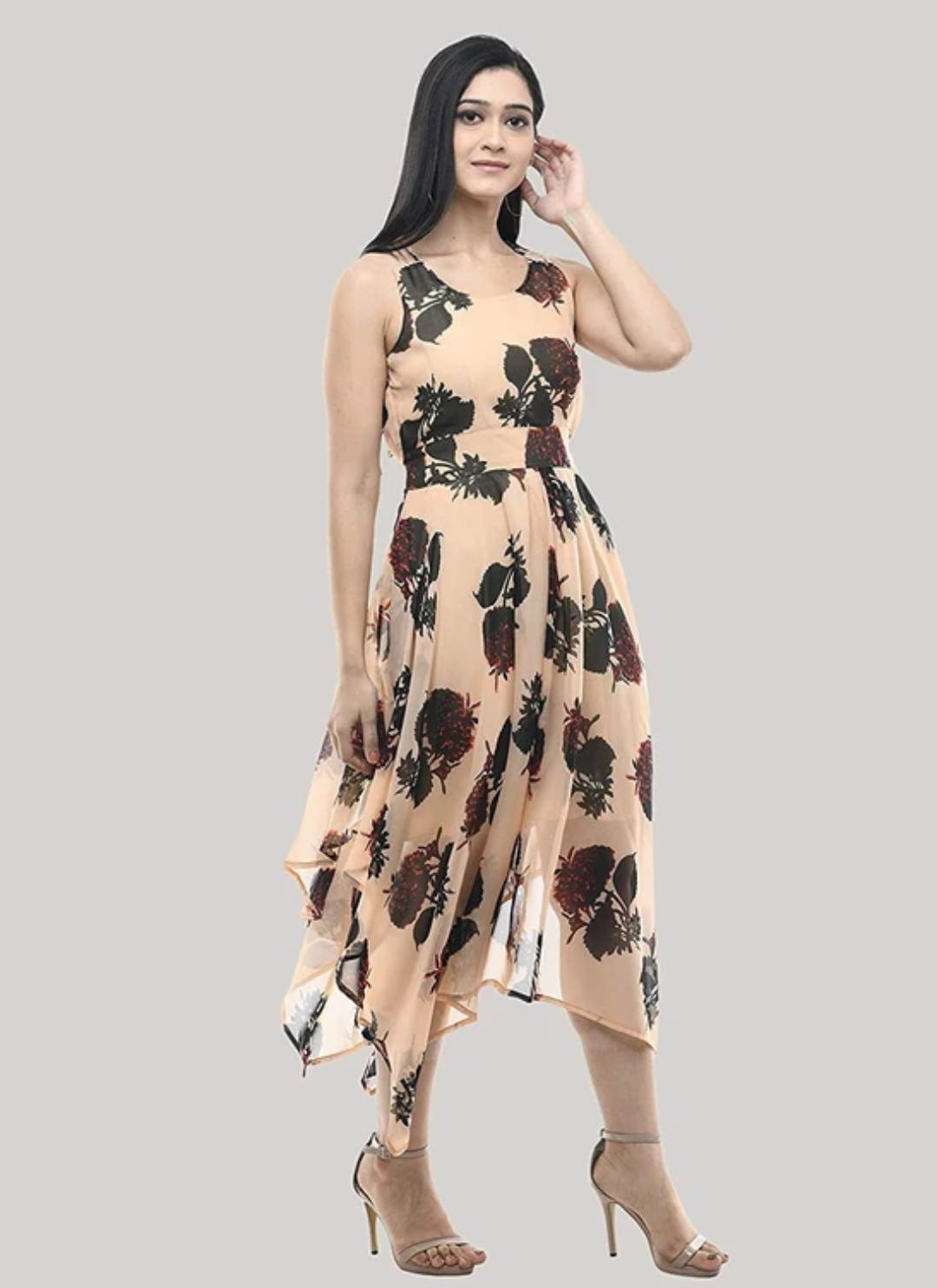 Mystic Flora High-Low Midi