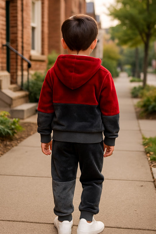 Kids Imported Velvet Winter Dress for Boys & Girls (Printed)