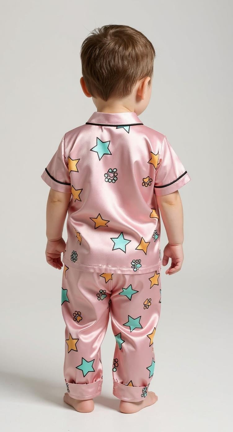 4 NIGHT SUITS COMBO FOR BOYS AND GIRLS (green+violet+printed)