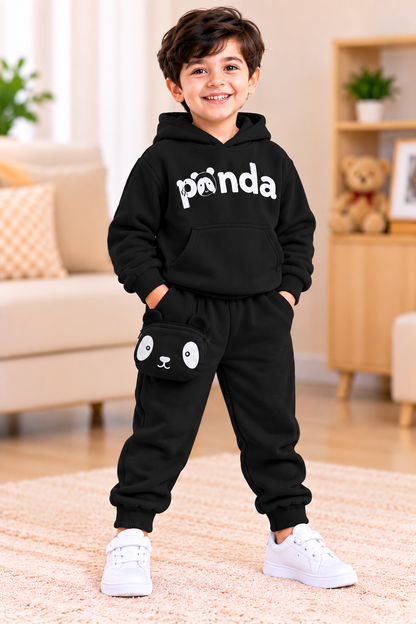 Kids Imported Winter Dress for Boys & Girls(Panda Black)