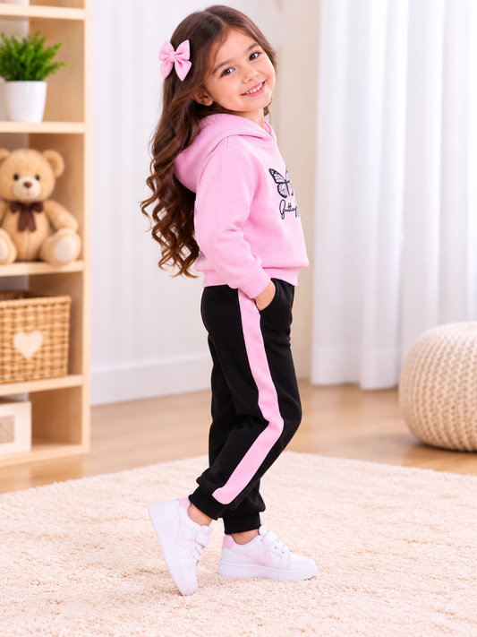 Kids Imported Winter Dress for Boys & Girls(PINK BUTTERFY)