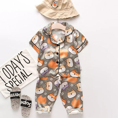 2 NIGHT SUITS COMBO FOR BOYS AND GIRLS (Printed Multi)
