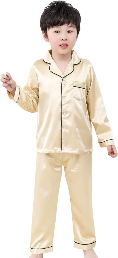 Gold Co-ord night suit for boys and girls