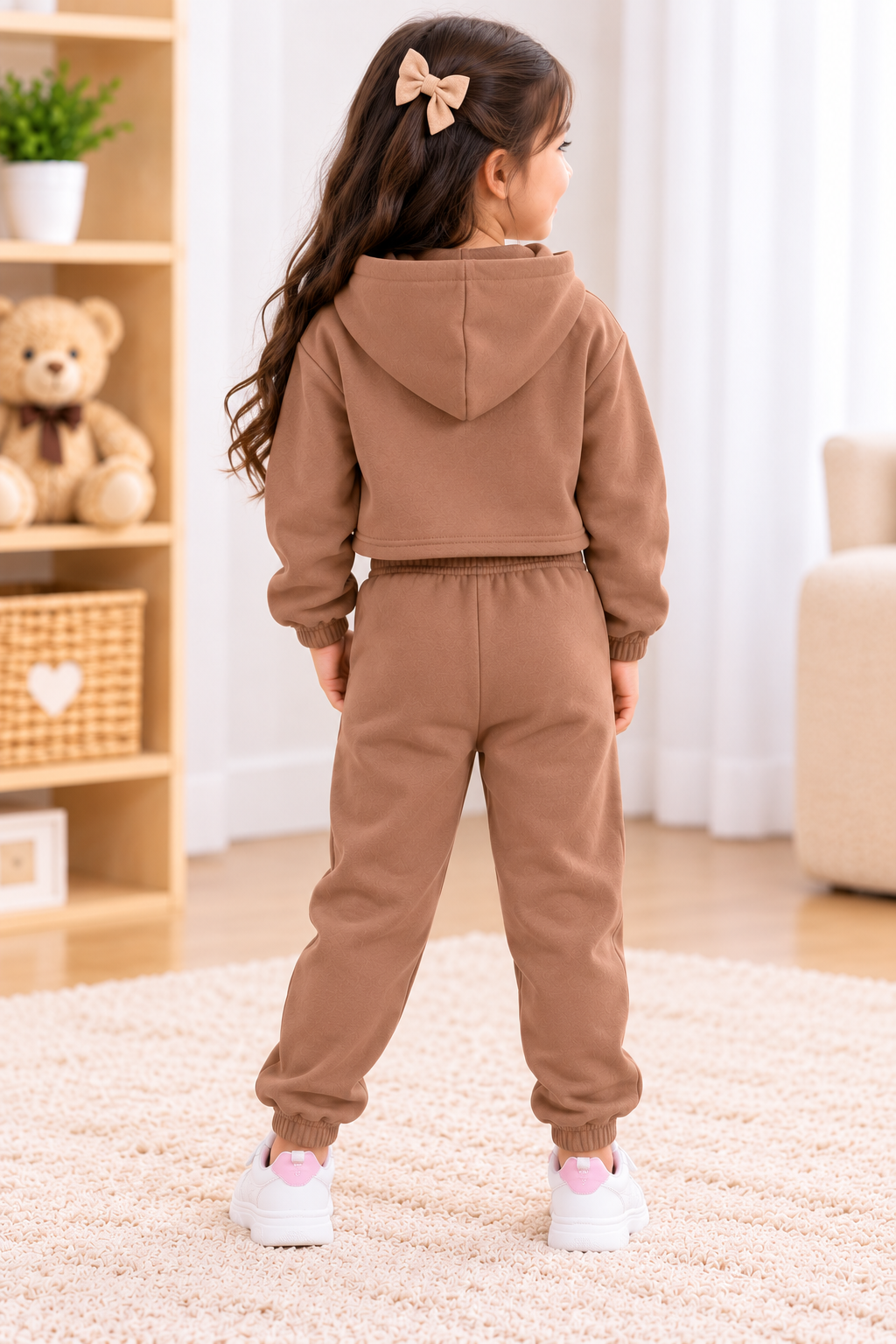 Kids Imported Winter Dress for Boys & Girls(PINK BROWN BUTTERFY)