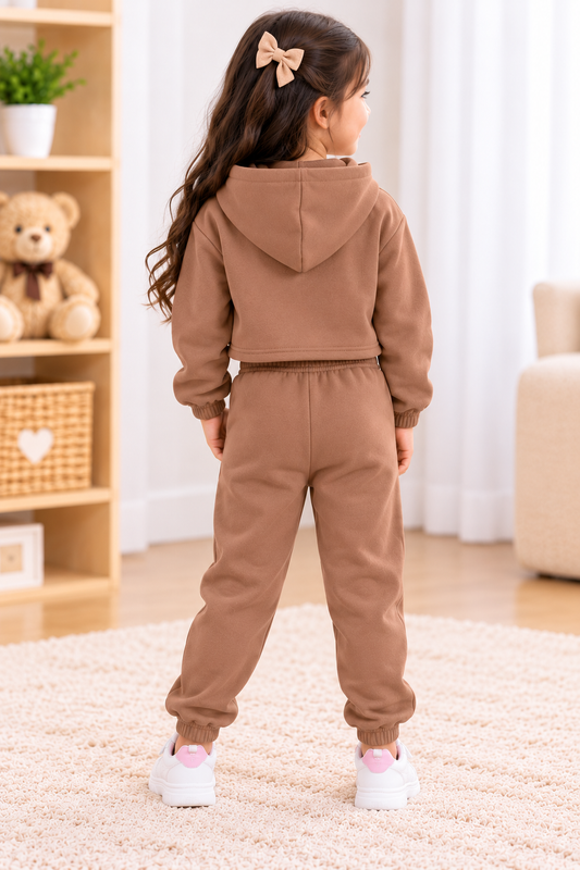 Kids Imported Winter Dress for Boys & Girls(PINK BROWN BUTTERFY)