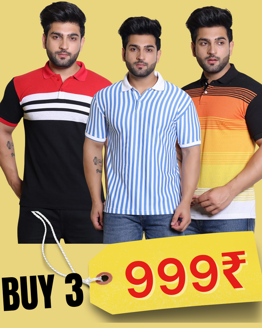 PACK OF 3 MEN'S T-SHIRT
