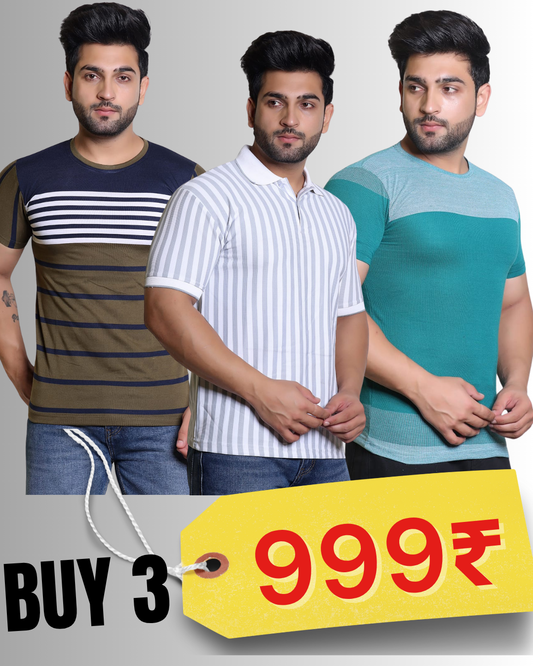 PACK OF 3 MEN'S T-SHIRT