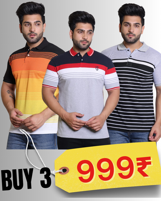 PACK OF 3 MEN'S T-SHIRT