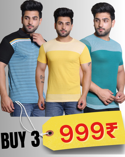 PACK OF 3 MEN'S T-SHIRT