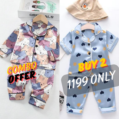 2 NIGHT SUITS COMBO FOR BOYS AND GIRLS (Printed)