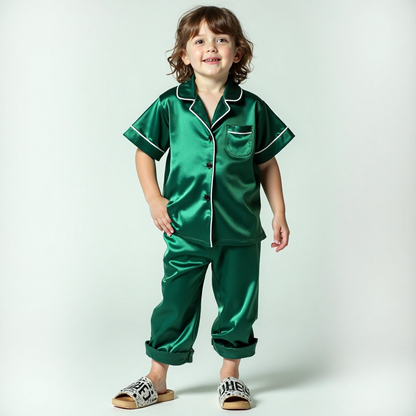 4 NIGHT SUITS COMBO FOR BOYS AND GIRLS (green+white+printed)