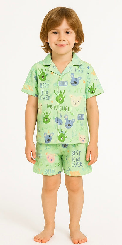 COMBO OF 2 KIDS SHORTS DRESS (PRINTED)