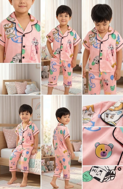 2 NIGHT SUITS COMBO FOR BOYS AND GIRLS (Printed Design)