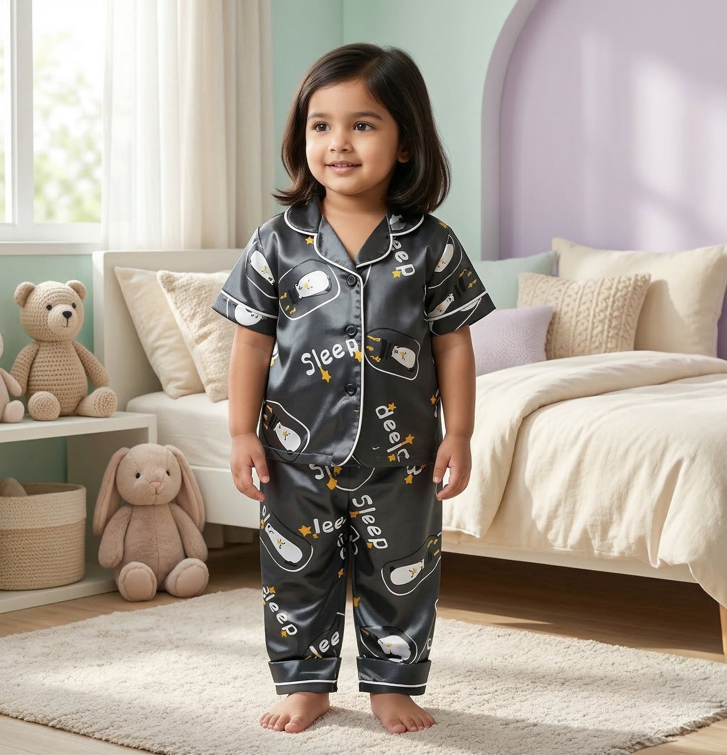 2 NIGHT SUITS COMBO FOR BOYS AND GIRLS (Printed Design)