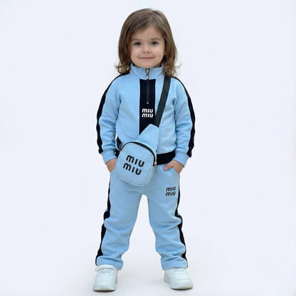 Girls Imported MIU MIU Winter Dress (SKY BLUE) BAG INCLUDED